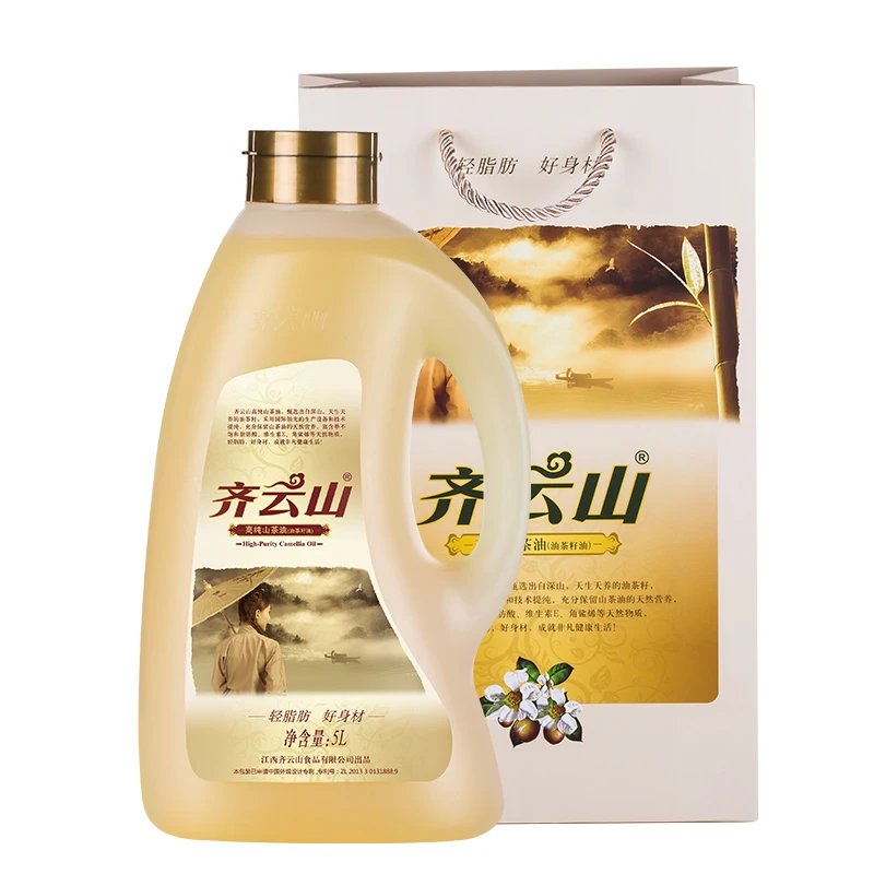 
Chinese extra virgin pure camellia seed cooking oil 