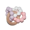 Custom Silicone Beads Baby Chew Teething Silicon Bracelet