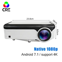 

CRE X2001 FULL HD 1080P Portable LED Mini Projector 1920x1080 LCD 200inch Video LCD For Home Theater Game Movie Cinema
