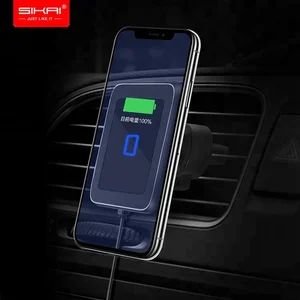 SIKAI Magnetic Qi Wireless Car Charger QC 3.0