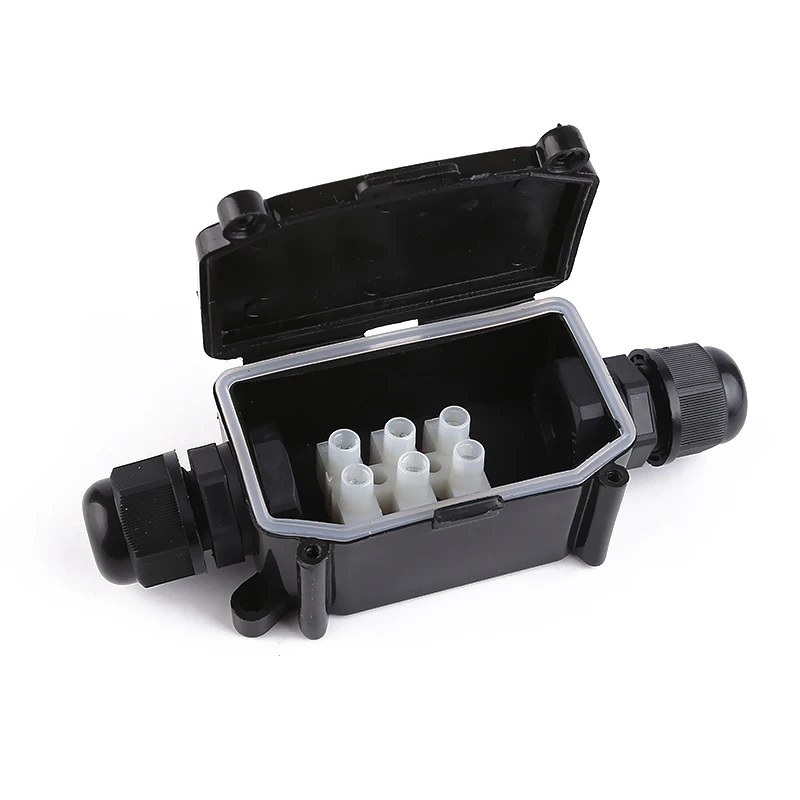 
waterproof connector box IP65 2pole 3pole with PA10 terminal 