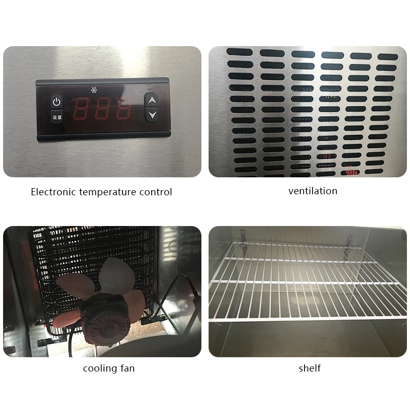 
Commercial Fresh-keeping Refrigerator Cold Freezer Undercounter Chiller for Kitchen 