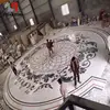 Lower Price Marble Border Pattern Round Water Jet Medallion Waterjet