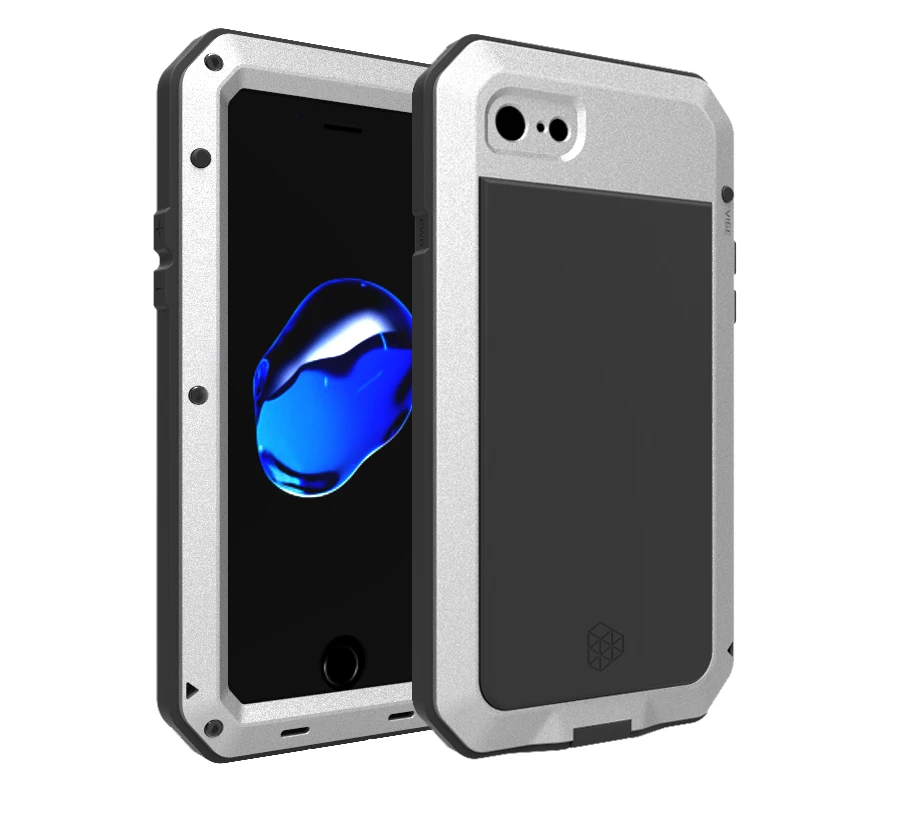 

Heavy Duty 360 Full Body Doom Armor Waterproof Metal Case For iPhone 11 Pro Max XR 6 6S 7 8 Plus X 5S SE XS MAX Shockproof Cover
