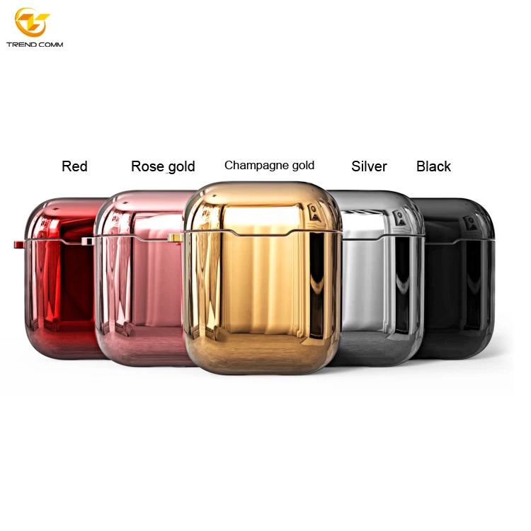

Shockproof Earphone Case Custom Electroplating PC For Apple Earpod Cover