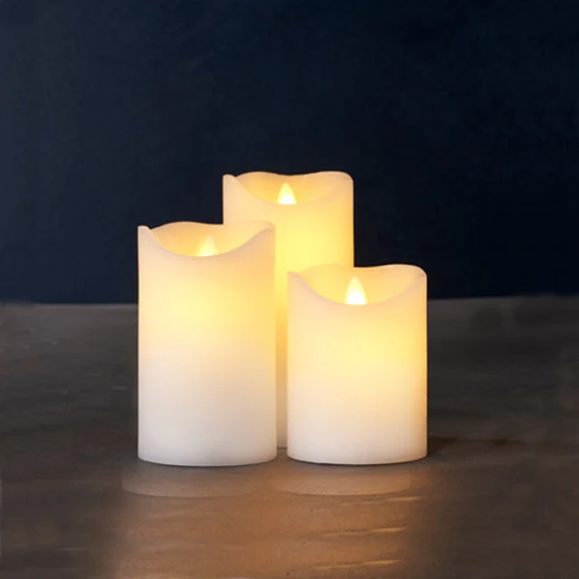 

battery operated moving flame led candle with dancing wick