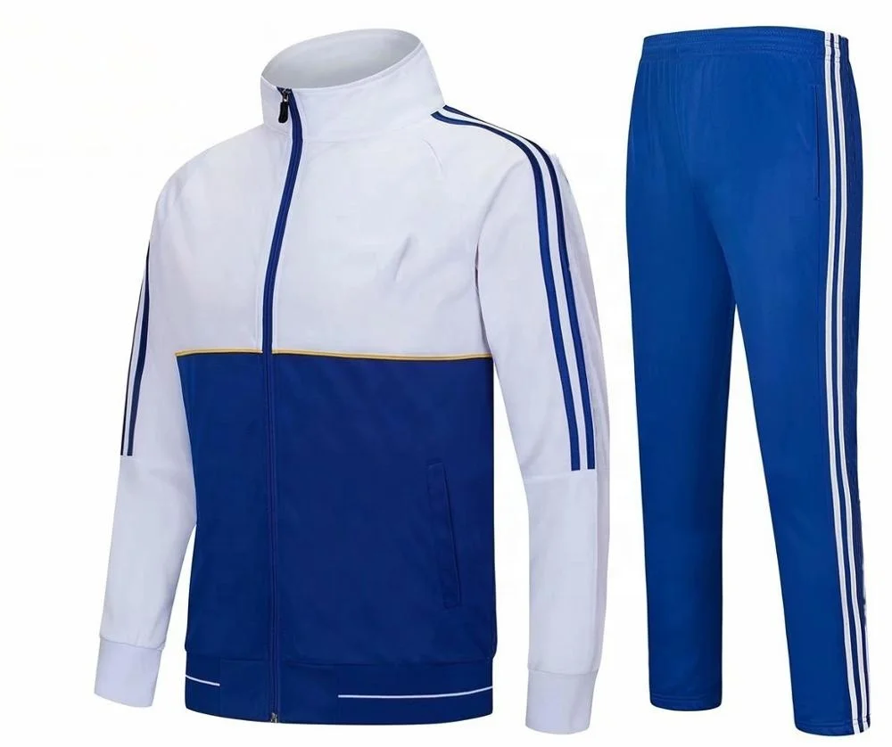 

OEM Design Factory Wholesale Blank Print Track Jacket Sports Wear Custom Mens Plain Soccer Tracksuit, Customized colors