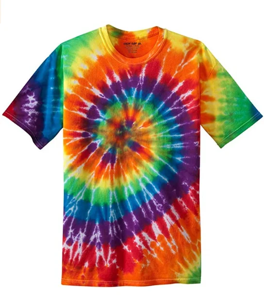 

2019 OEM factory supply new fashion street style colorful tie dye t shirt