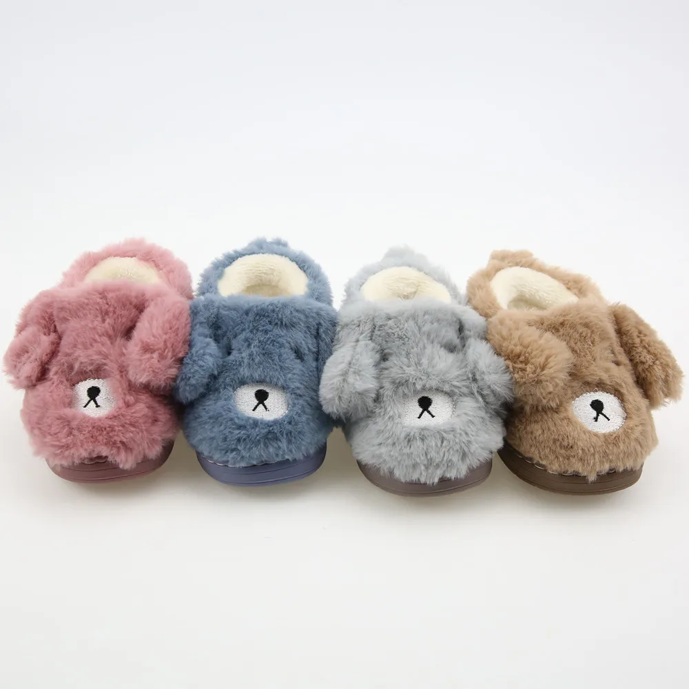 
AINGTON 2019 Brand new baby winter indoor faux fur plush dog slippers 