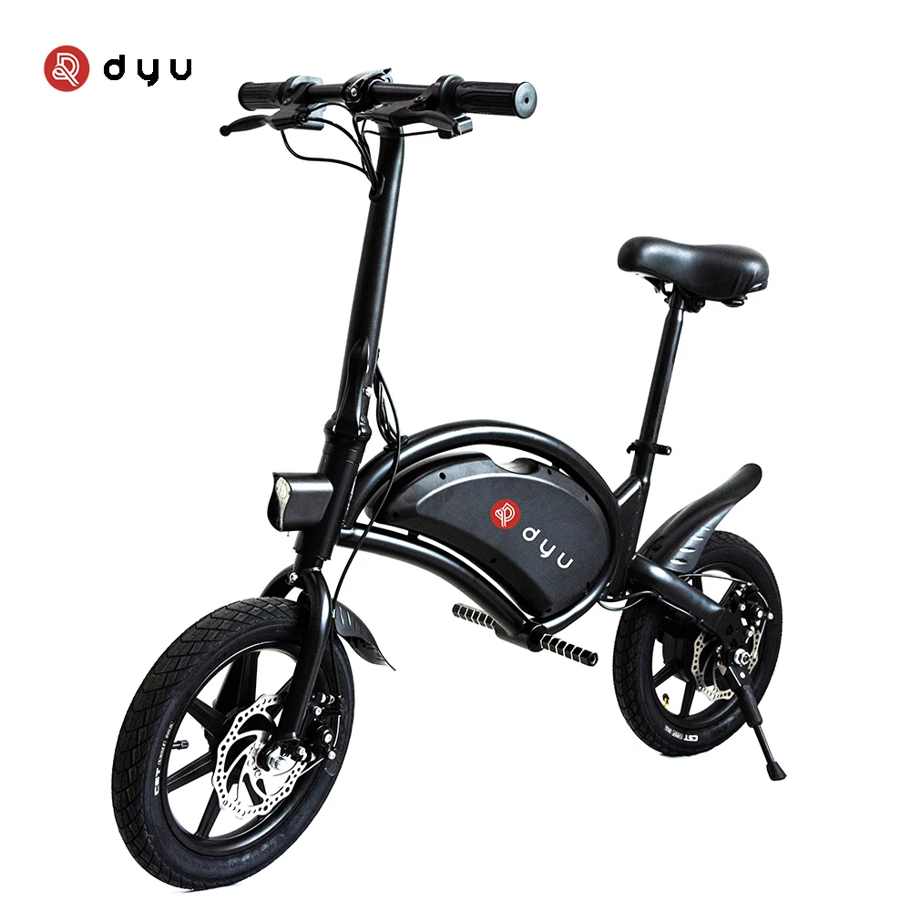 

2021 DYU D3F new portable folding 250w IP54 e-bike electric bicycle, Black