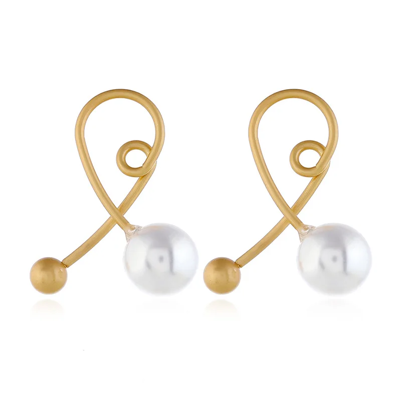 

High Quality Lady Pearl Earrings Wholesale Fashion Korean Style Earrings