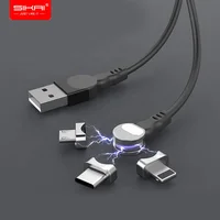 

SIKAI Rotate 180 degree Magnetic USB Cable 5A Fast Charging USB C Charger Micro USB Type c Cable For iphone xiaomi mi huawei