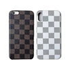 European and American street fashion for iphoneXSMAX plaid mobile phone shell for Apple 7P luxury big fashion XR leather