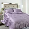 Comfortable sheet set 4 piece antibacterial smooth 100% bamboo bedding set