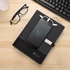 10000mAh 8G leather notepad with powerbank for promotion gift