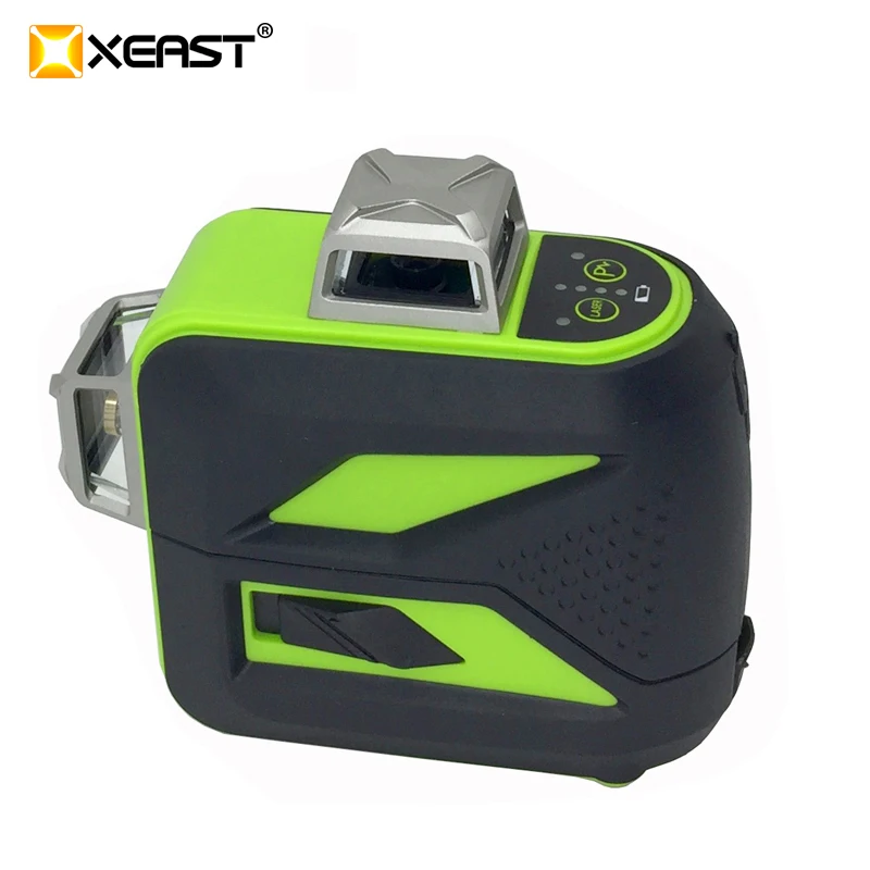 XEAST 2019 NEW 12 Lines 3D Cross Line Green Laser Level Self-Leveling Green Beam with Laser Receiver