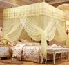 Wholesale three-door floor type court mosquito net 1.35 M 1.5 m 1.8 M encrypted yarn net red mosquito net princess wind