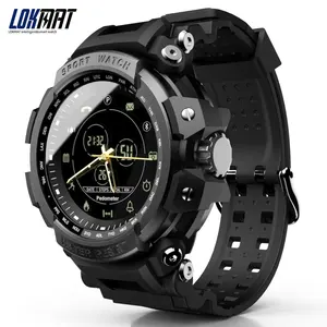 LOKMAT Men Sports Bluetooth Activity Smart Watch Waterproof Fitness Tracker Incoming Call Message Notification Smart Wrist Watch
