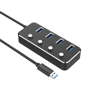 Aluminium 4 Port USB 3.0 Hub