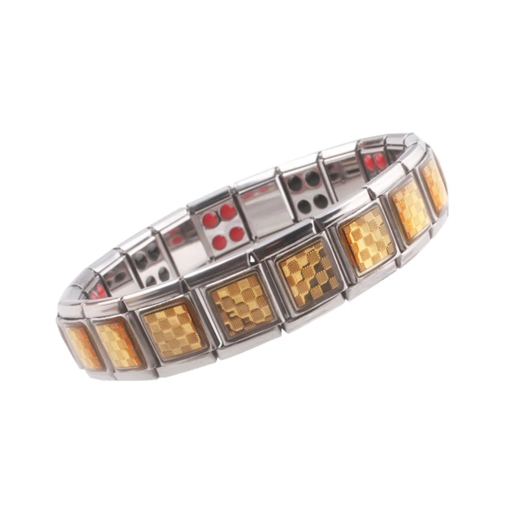 

Germanium Stone and Far Infrared Ray Jewelry Energy Bracelet Fashion and Health Bangles, Silver