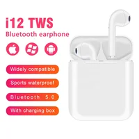 

Top Sales Mini i12 TWS Touch Headphones Wireless Blue tooth Earbuds Double 5.0 Earphone Headphone