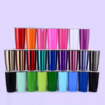 

Wine Tumbler Cups Double Wall Vacuum Insulated stainTumbler Cupsless steel water bottle with reusable, White.black.pink,green.blue. purple. gold.silver