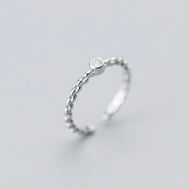 

100% Real 925 Sterling Silver Open Rings For Women Jewelry