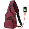 Latest Cheap Chest Bag for Men External USB Interface Chest Sling Bag Safe Pocket Chest Bag Shoulder