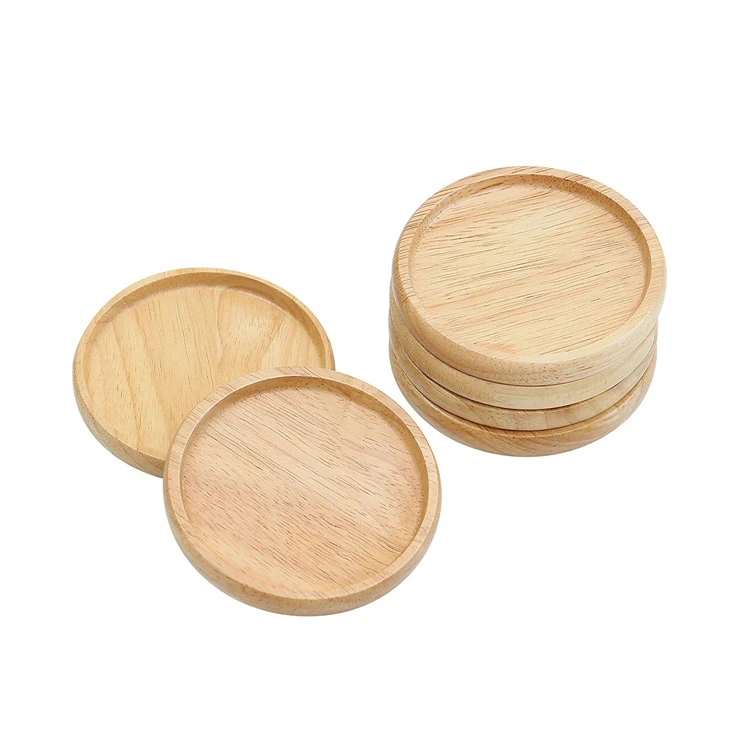 

Natural Vintage Heat-Resistant Round Coaster Bamboo, Customized