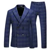 Best Price Custom Made Slim Fit Double Breasted 3 Piece Men Formal groomsman suits Tuxedo Suit