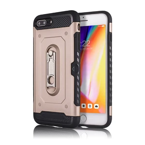 Metal Defender Case 360° Rotating Kickstand iPhone 7 8 Plus