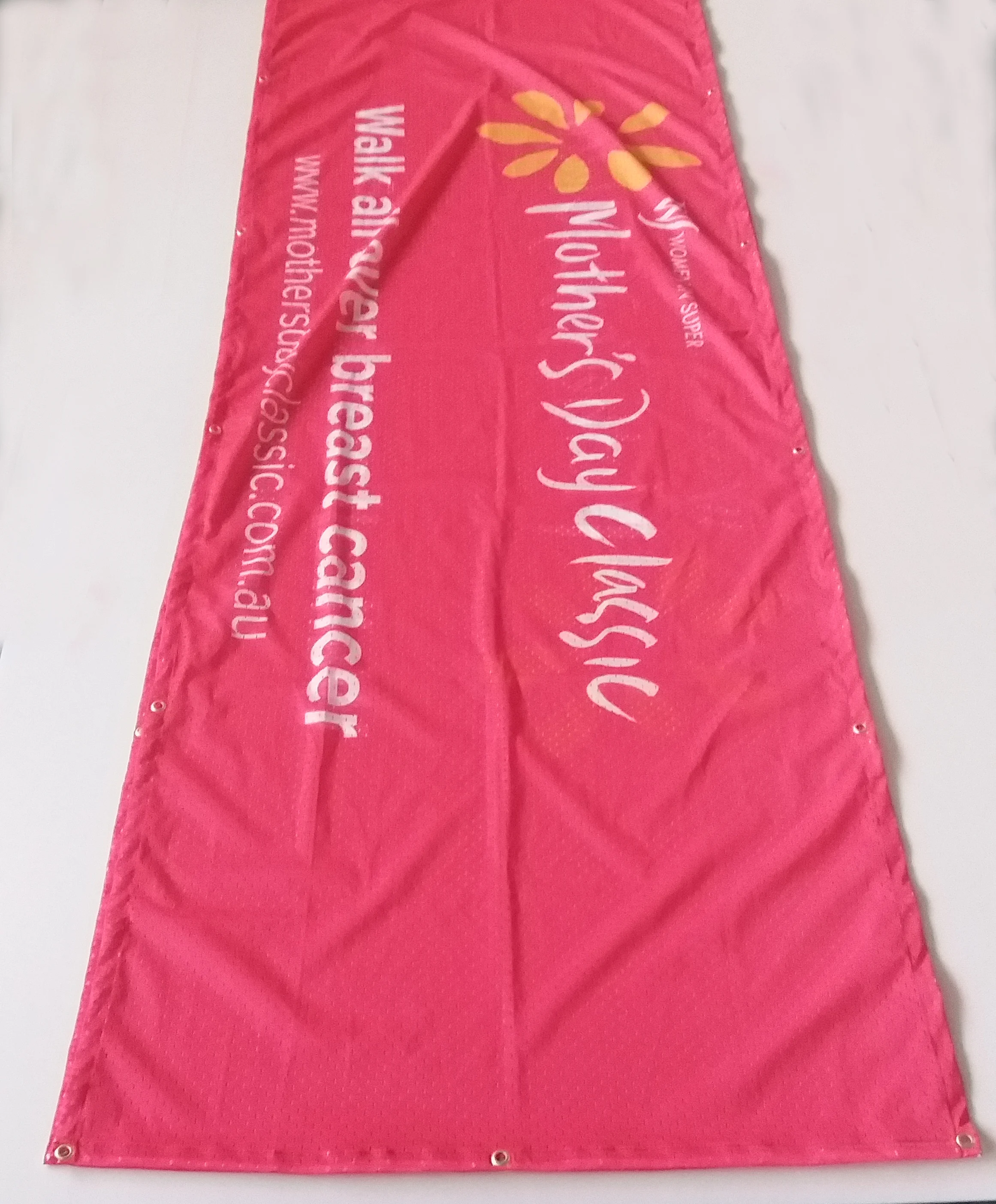 
Promotional Full color printing UV proof wind resistant advertising outdoor polyester fabric mesh fence banner 