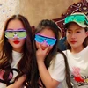 LED Luminous Glasses Halloween Glowing Neon Christmas Party Bril Flashing Light Glow Sunglasses Glass Festival Supplies Costumes