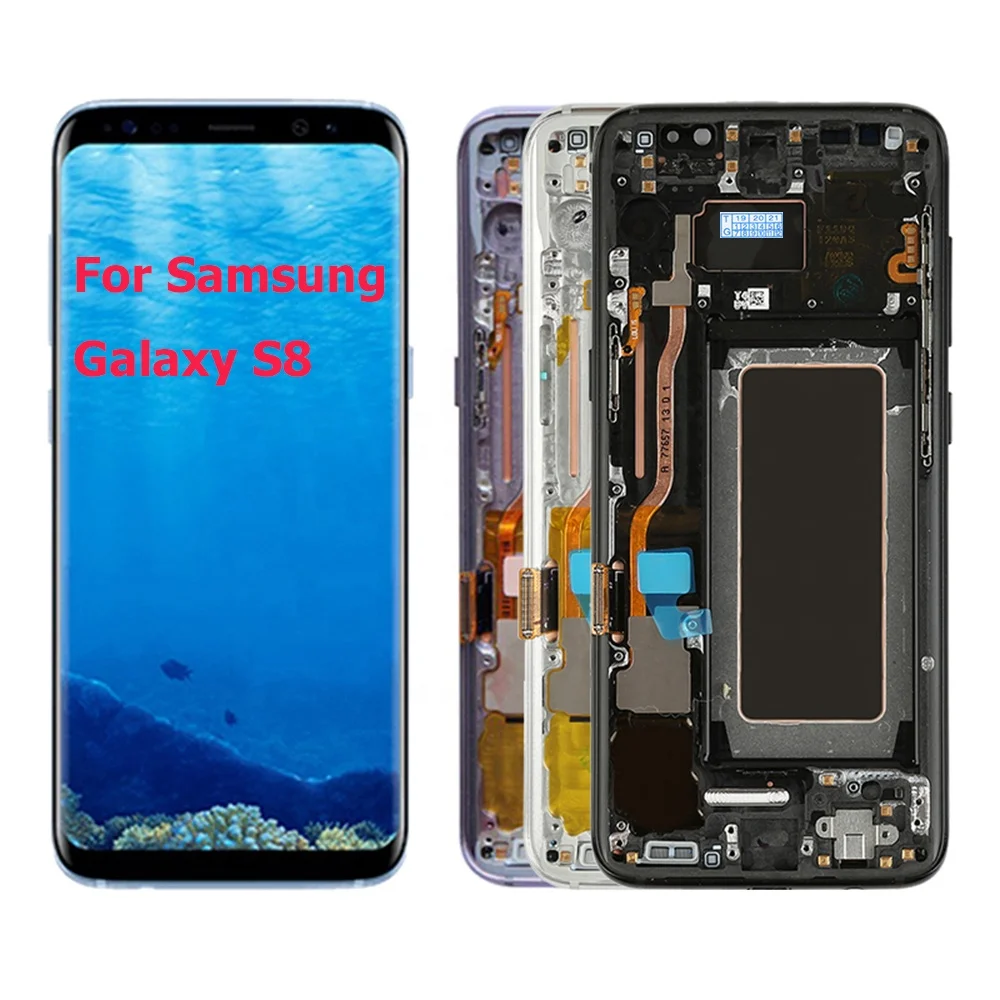 

Good Price for Samsung Galaxy S8 G950F G950V Lcd Digitizer Touch Screen Replacement mobile phone spare parts, Black