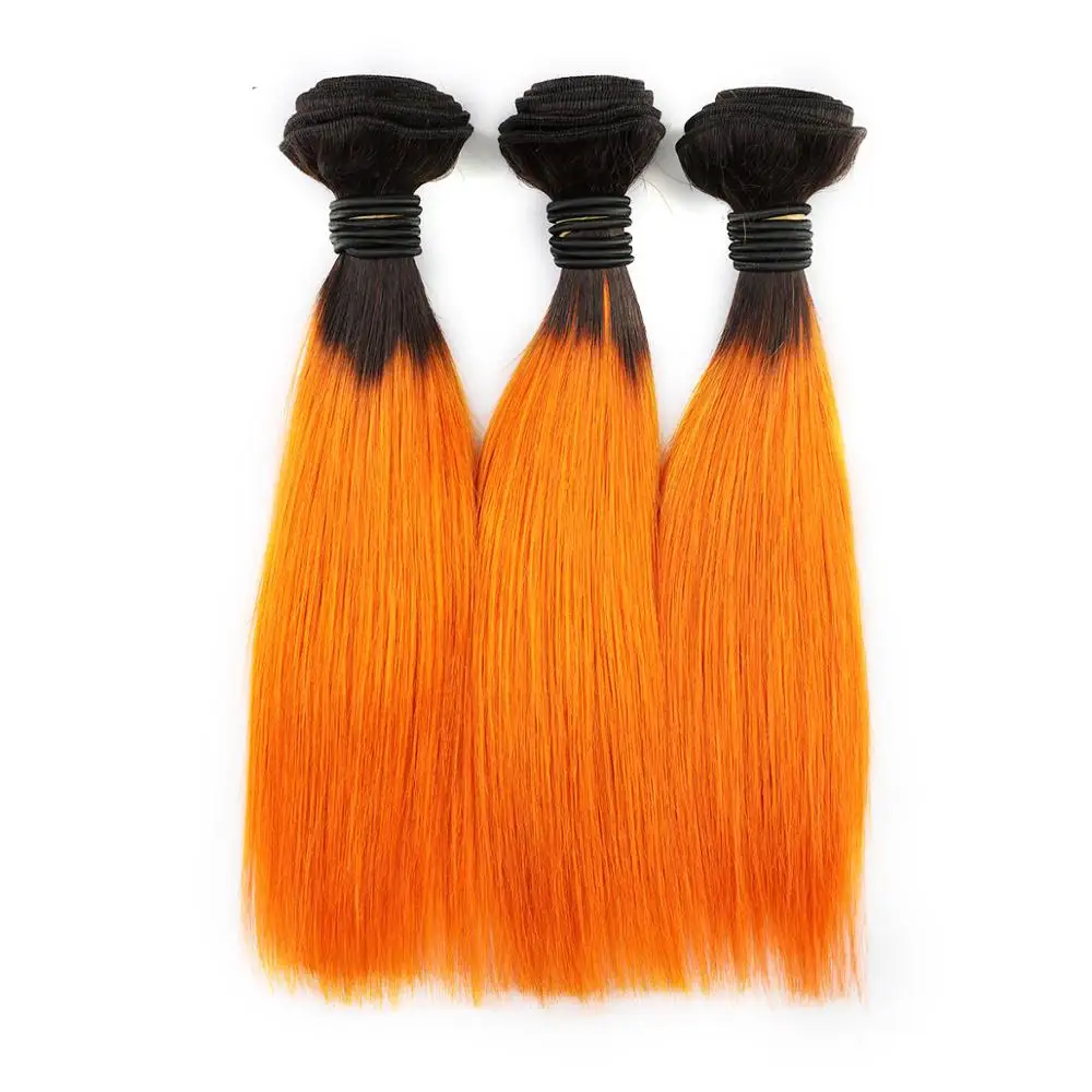 

Wholesale fashion style orange hair human hair weave bundles, Natural without processing