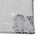 China Popular White and Silver Polyester Two Color Heavy Sequin Fabric