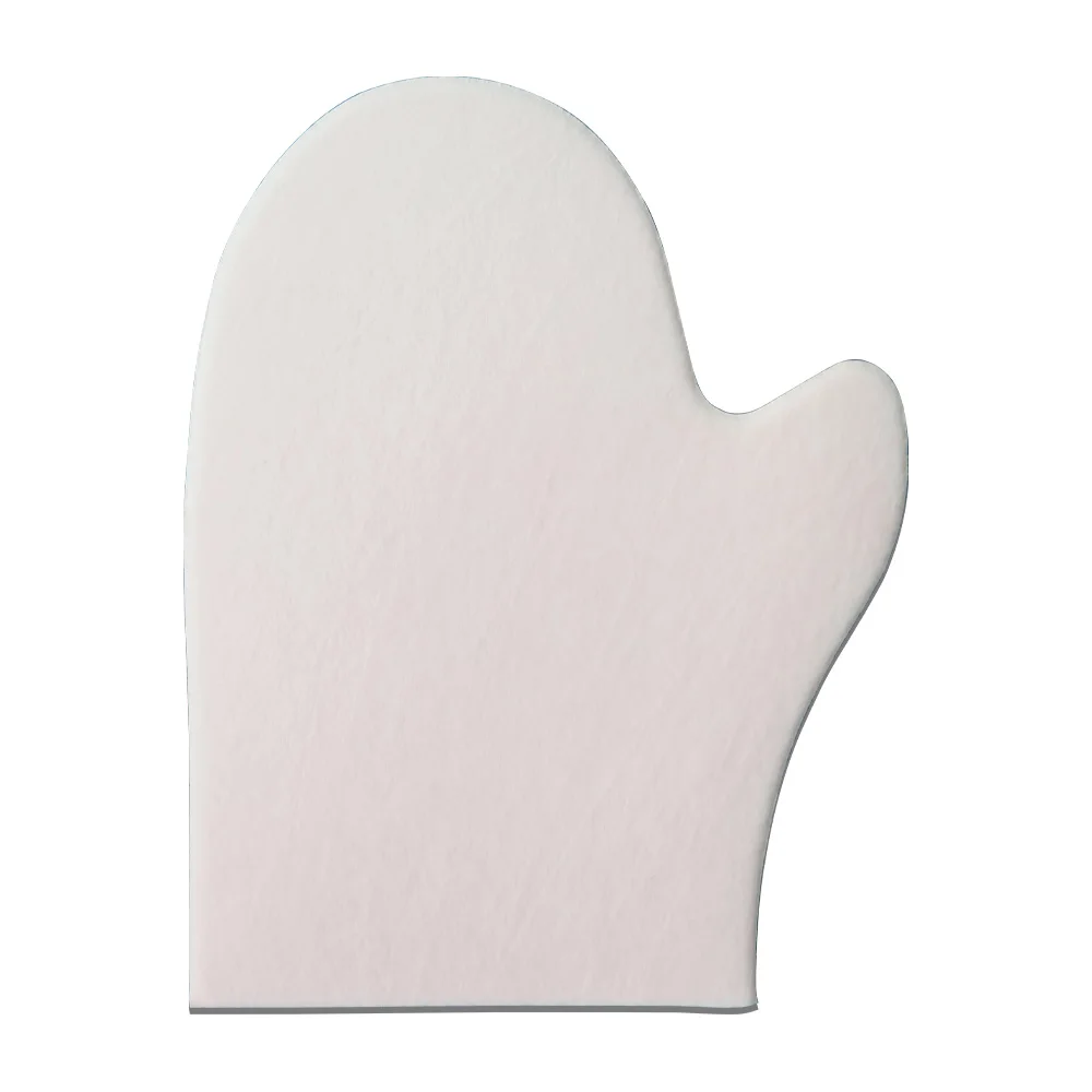 
full print Skin care velvet fibre single side applicable Self tanning applicator Tan Mitt with thumb 