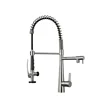 Kaiping faucet manufacture chrome long neck sink taps modern deck mounted flexible kitchen mixer tap 3 way kitchen faucet