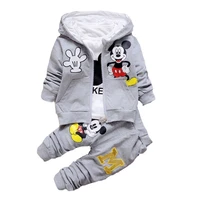 

Newborn Baby Boys Girls Clothing Set Kids Spring Autumn Long Sleeve Cartoon Hoodies T-shirt Pants 3pcs Outfits Child Tracksuit