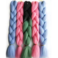 

Wholesale Stock Pervado Pure Color Hair 24" 100g Synthetic Jumbo Braiding Hair Bulk for Senegal Twist Box Crochet Braids