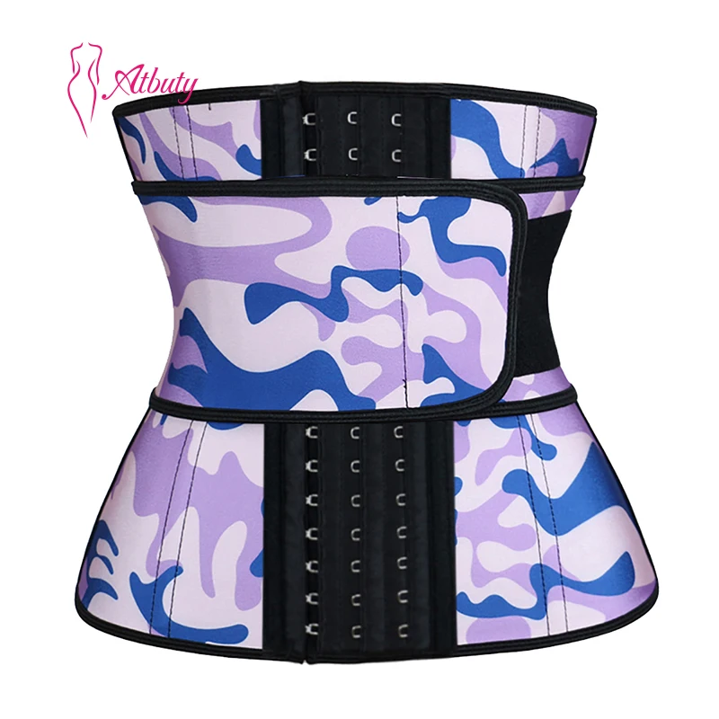 

ATBUTY Color Hooks Custom Corset High Steel Bone Waist Trainer Women, As shown