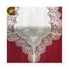 Elegant Double layer Jacquard Lace Table Runner for Wedding or Home Decoration