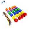 2018 New Toy Kids Educational toy plastic 42pcs 6colors Threading Beads sewing counting toy learning resources teaching aids