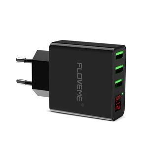 FLOVEME 3 Port USB Wall & Car Charger
