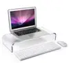 Premium Acrylic Monitor Stand, Custom Size Computer Riser for Home Office Business w/Sturdy Platform