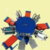 4 color automatic rotary screen printing machine for hat and t shirts