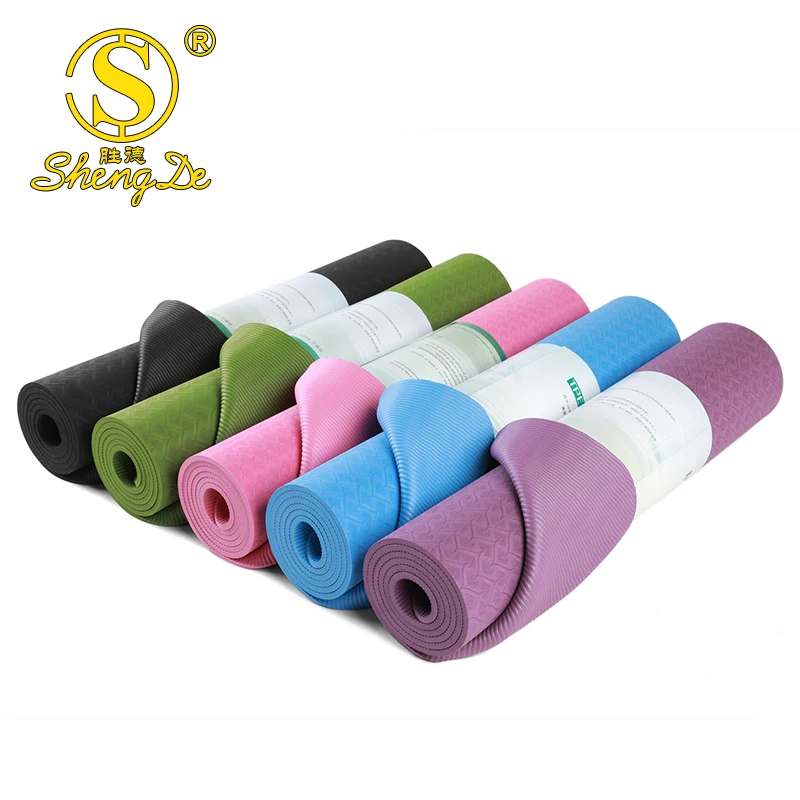 

Gymnastic Exercise Custom Logo Anti Slip Modern Yoga Mat TPE With Carry Strap,Nude Yoga Mat, Customized color