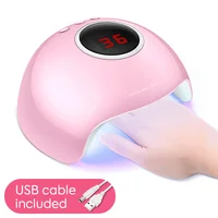 

2019 Uv Gel Nail lamp LED Nail dryer nail polish pink 36 watts fast dry salon mini home USB uv led LAMP