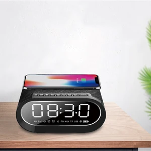 Bluetooth Clock Radio Speaker Wireless Phone Charging