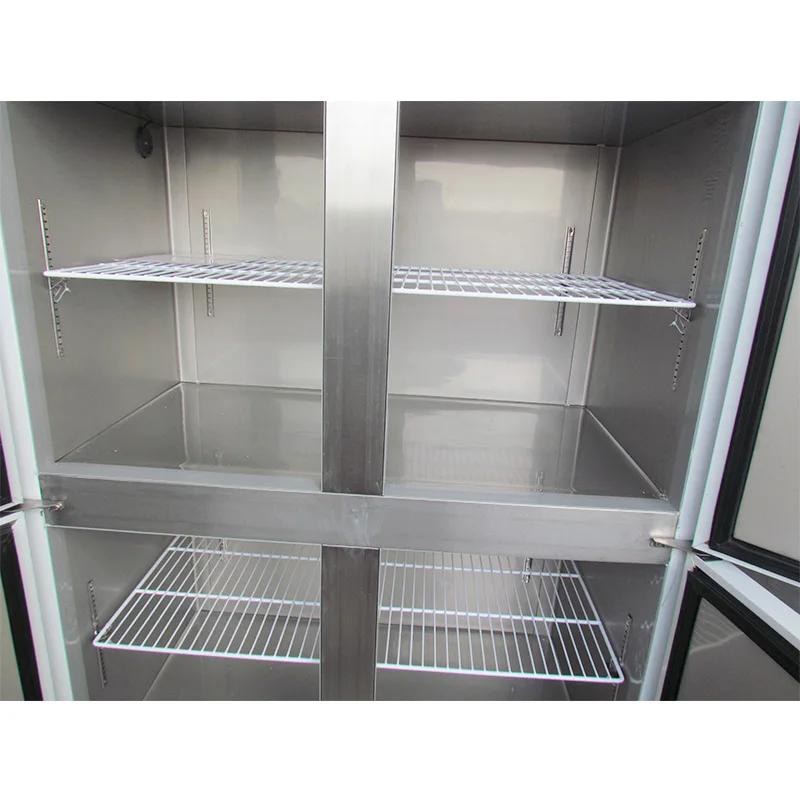 
Commercial vegetable Refrigerator 4 Doors Stainless Steel freezer for seafood & meat 